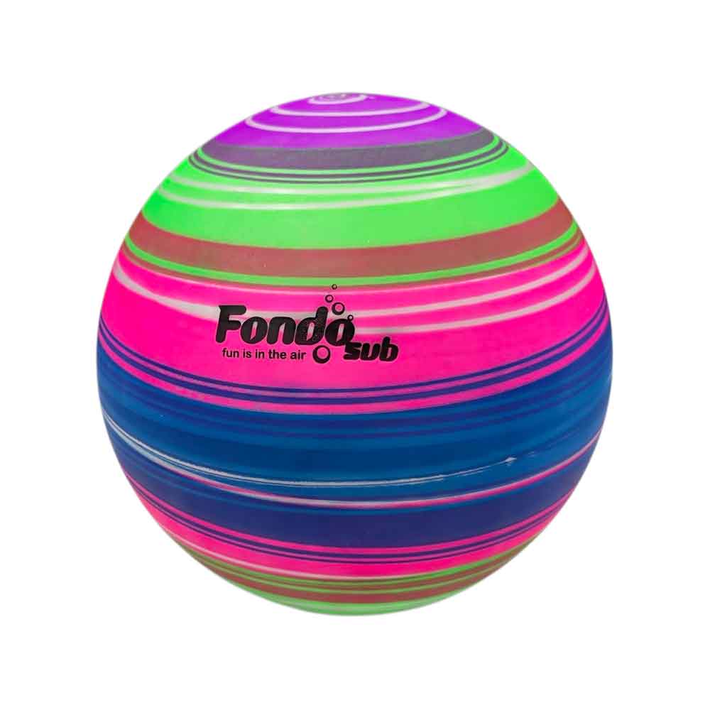 Plastična lopta Neon Lines 230 mm – za plažu i igru na otvorenom Tamna