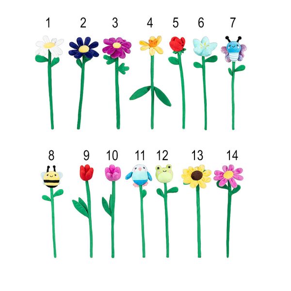 Plišani cvijet i kukci – 14 modela, visina 30 cm Model 04