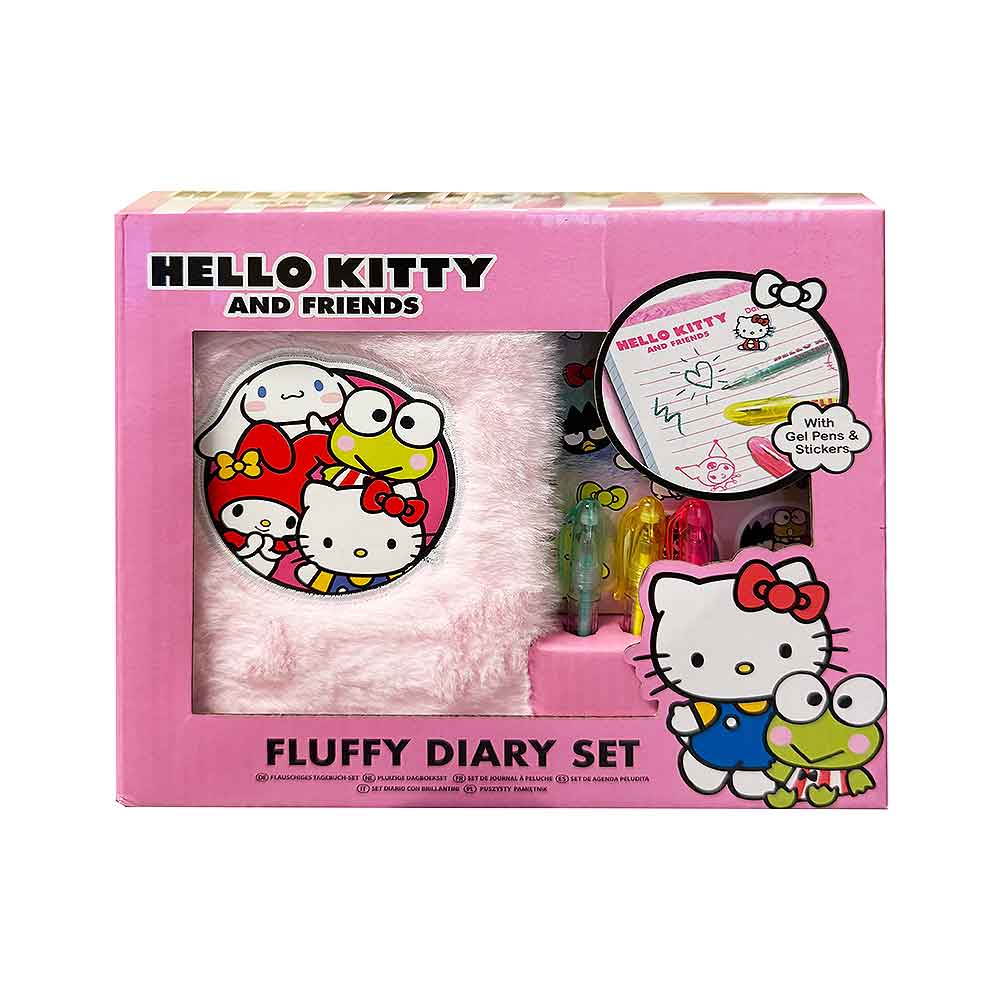 Hello Kitty Fluffy Diary Set – plišani dnevnik