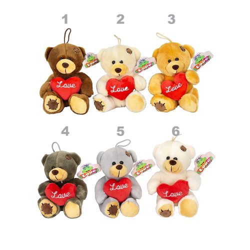 Plišani medo sa mašnom Roza