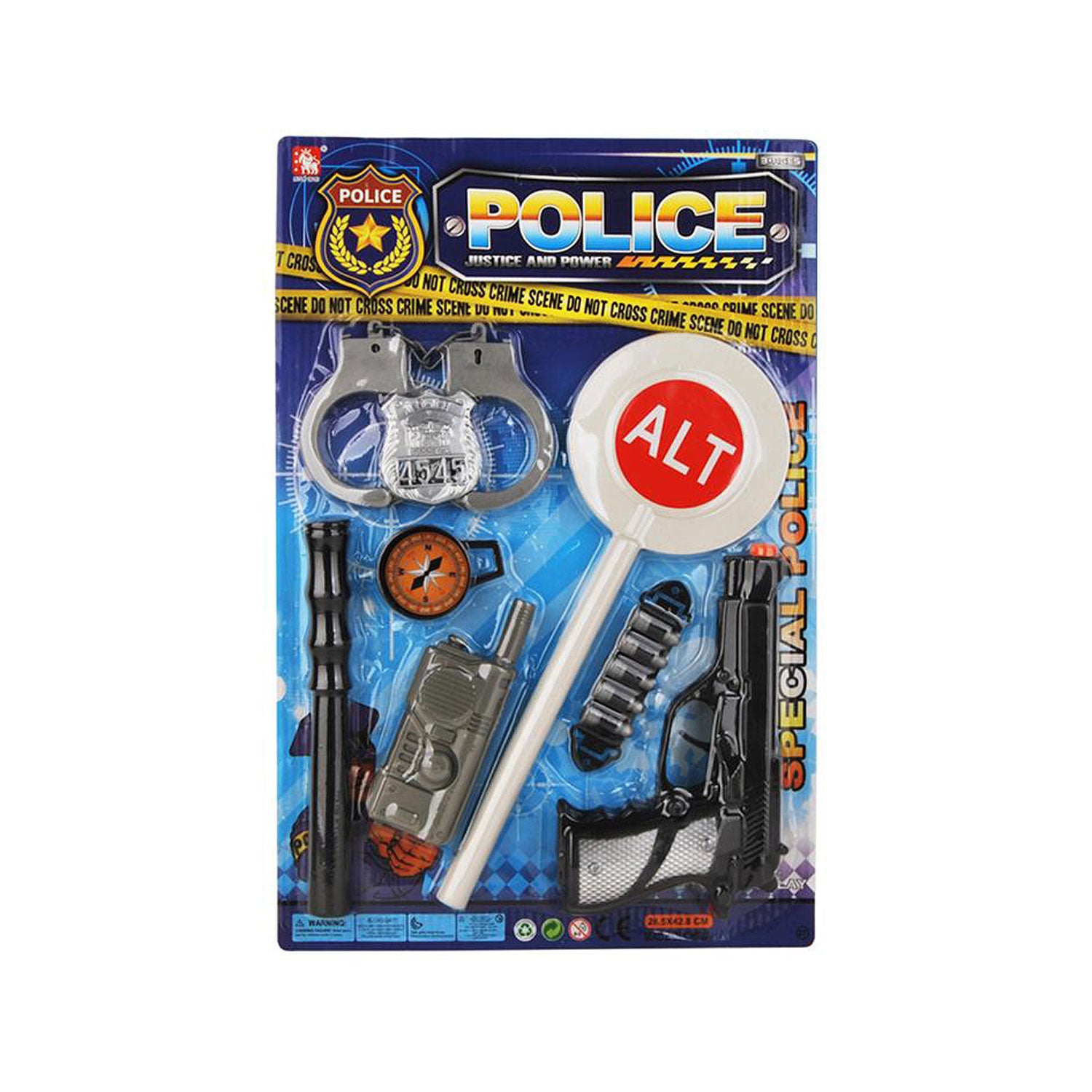 Policijski komplet za djecu – Set s 8 dodataka za igru uloga ‍♂️ Model 02