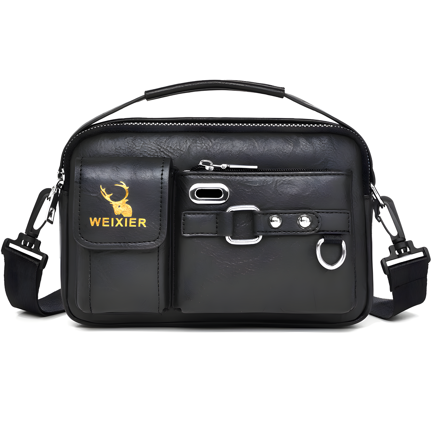 Muška Crossbody Torba WEIXIER EN - 40374 - Crna KP40374