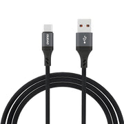 Kabel za punjenje Dudao L3ST USB - A / USB - C 5A 1,2m - Crna KP41408