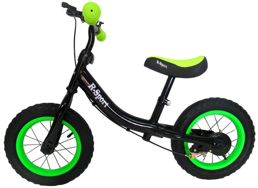 Bicikl bez pedala R3 - crno/zeleni