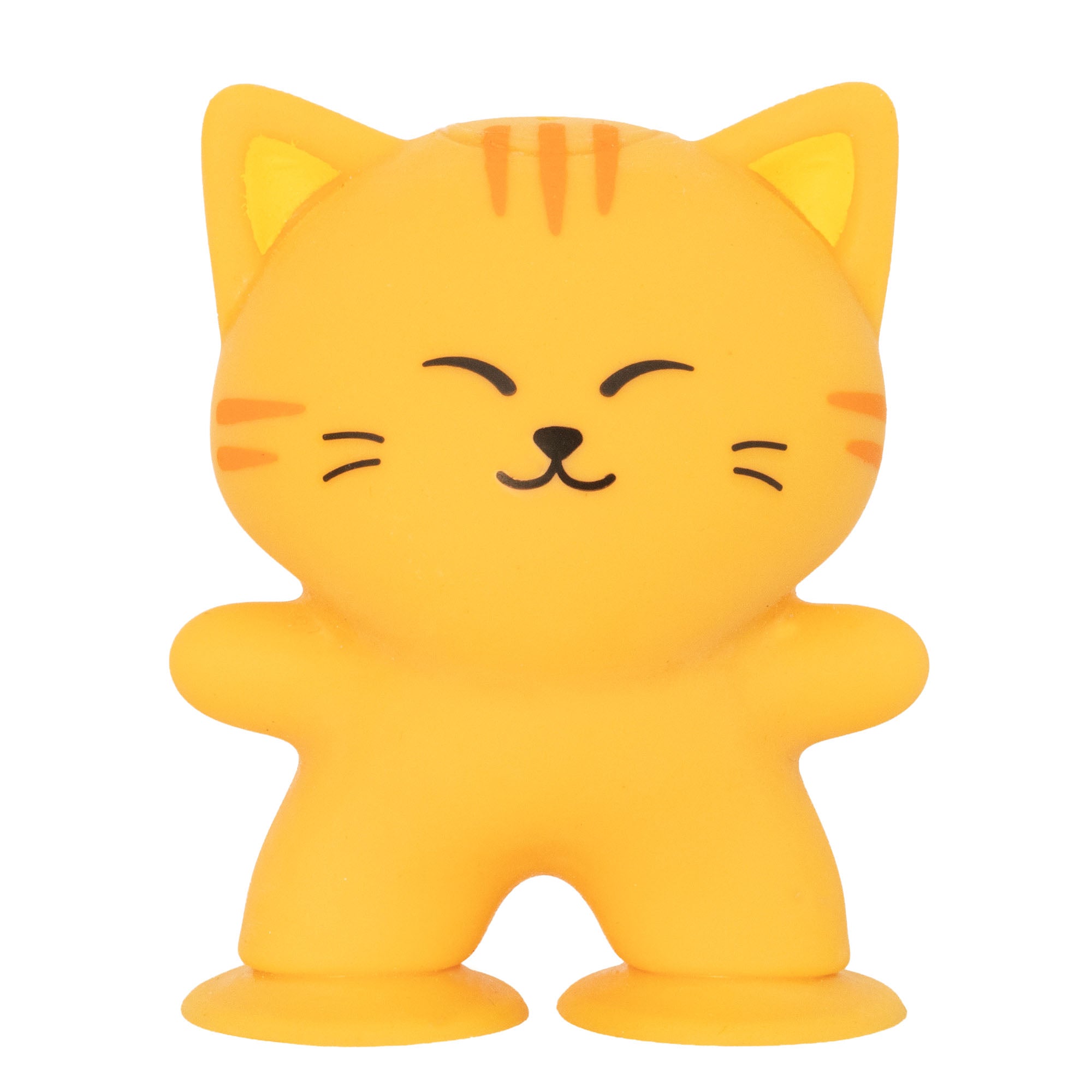 SQUISHY Stuck Cat 9,5 cm – Ljepljiva antistres mačkica za djecu Žuta