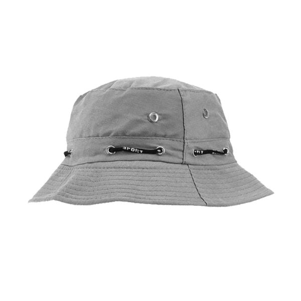Ribički šešir pamučni Siva
