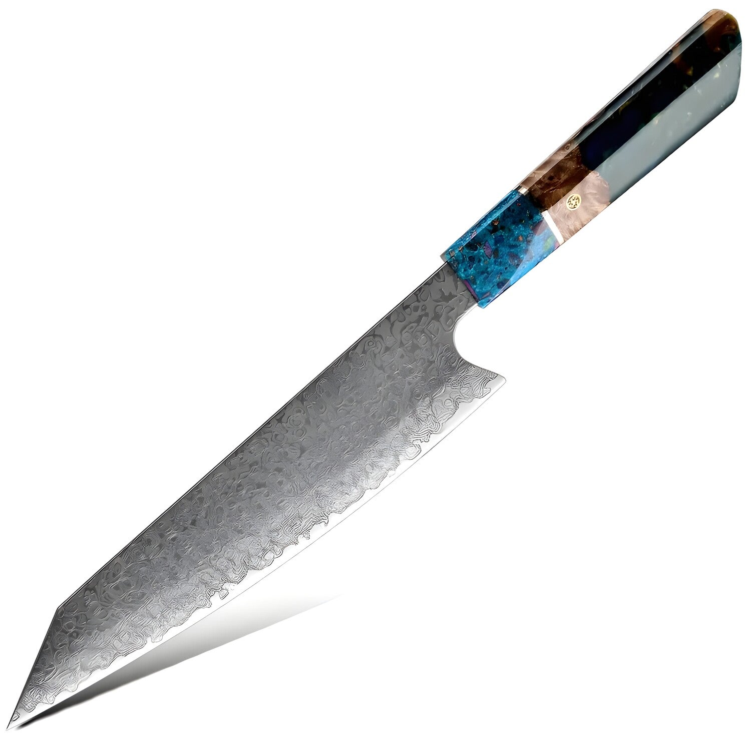 Damaskasti kuhinjski nož SA-20091 - Kiritsuke / Tamno Zelena KP20091