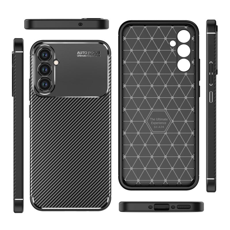 CARBON PREMIUM maska za SAMSUNG A34 5G crna