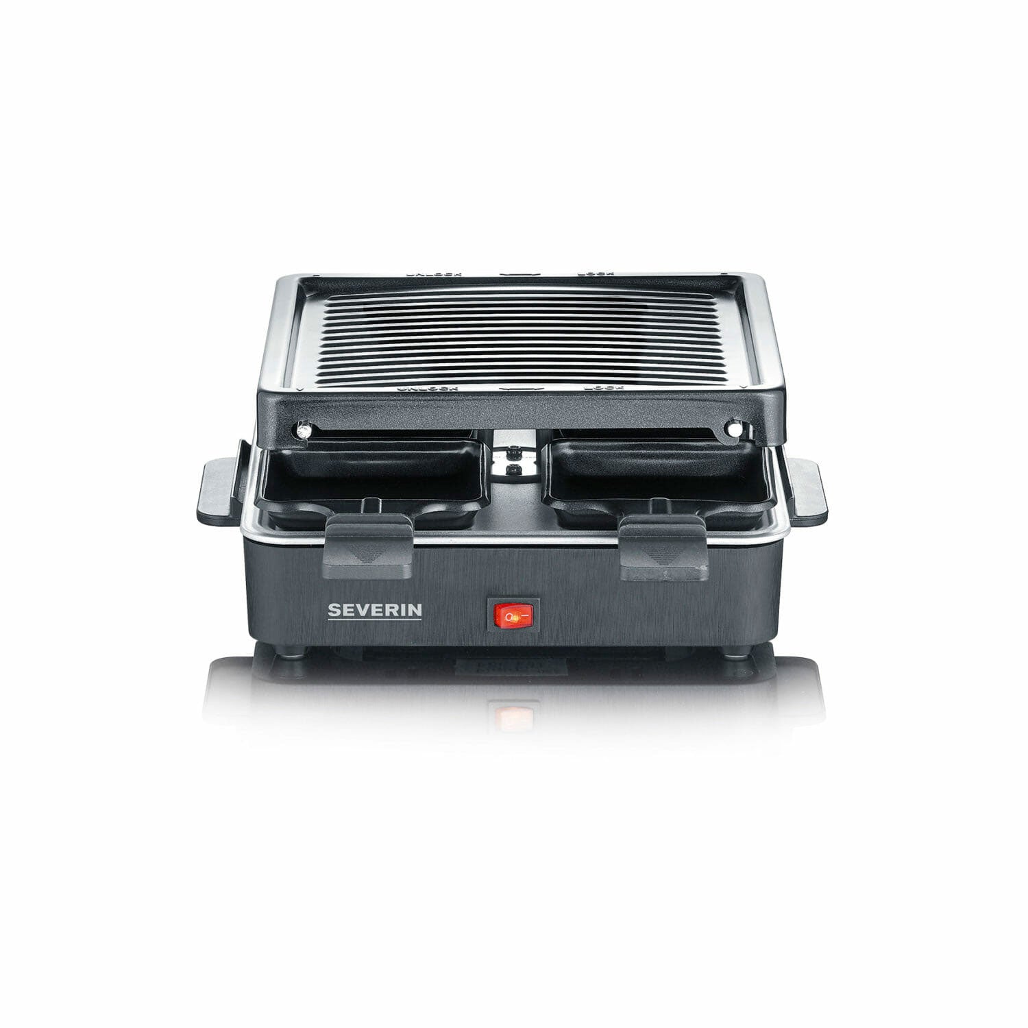 Severin Raclette Party Grill s 4 mini ponev, RG 2370