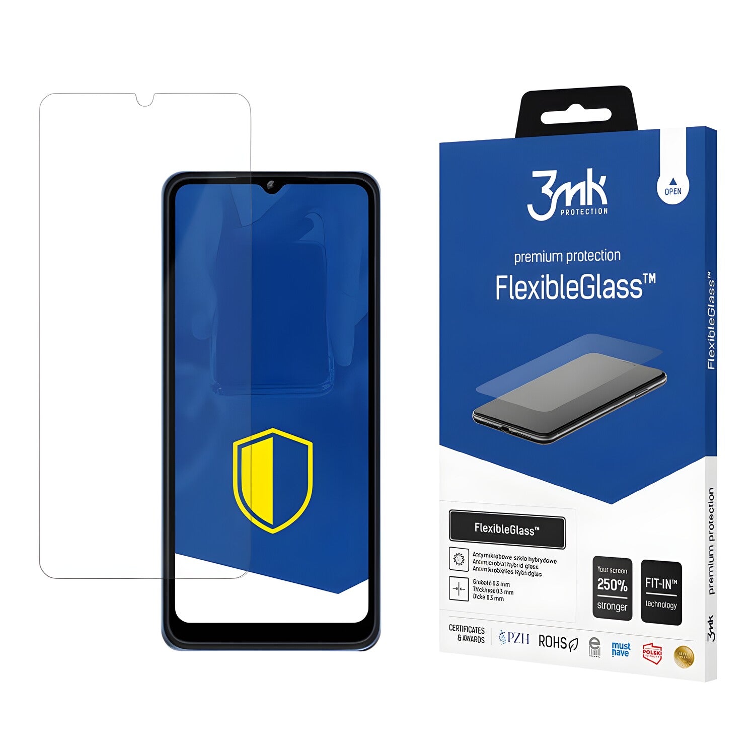 Zaštitno hibridno staklo 3mk FlexibleGlass za T-Mobile T Phone Pro/Revvl 6 Pro 5G - Prozirna KP23418