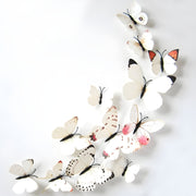 Leptiri na zidu 12kom - Bijela 2 KP1947