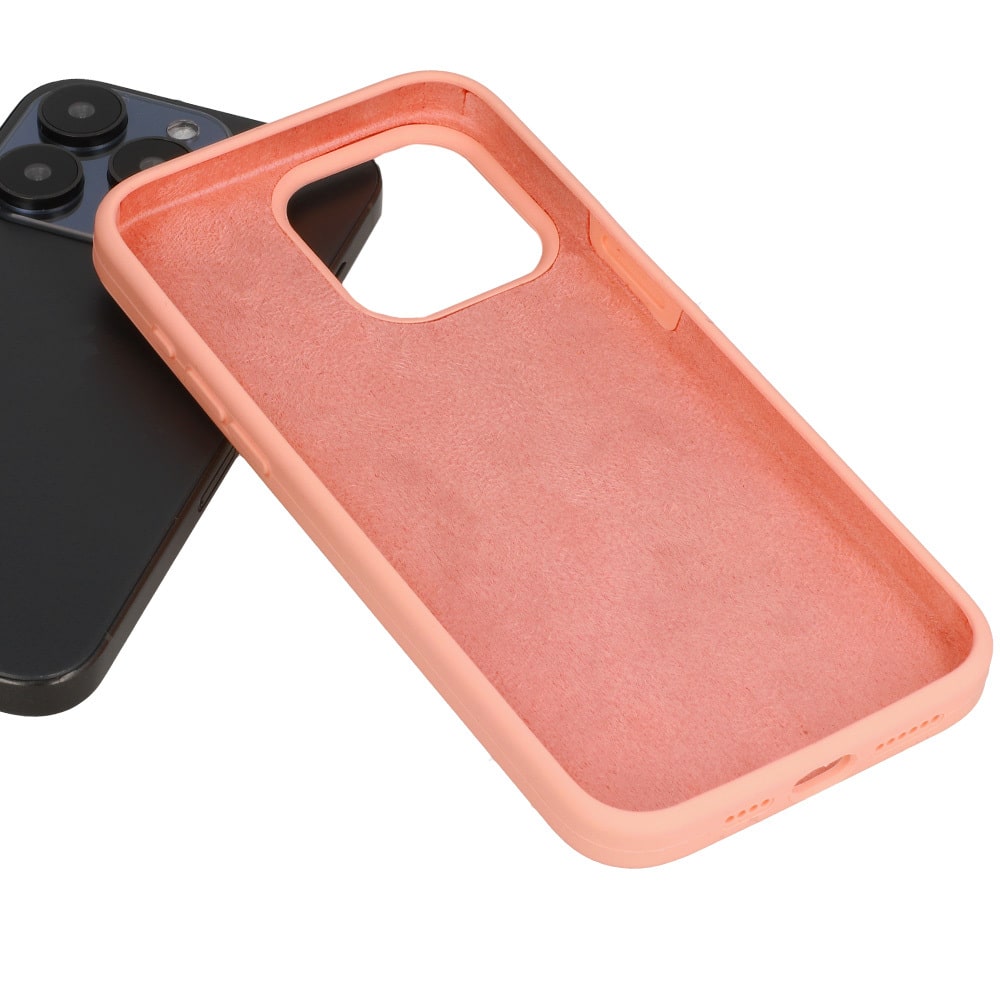 SILIKONOVÉ LITÉ POUZDRO PRO IPHONE 12 PRO MAX broskvová barva