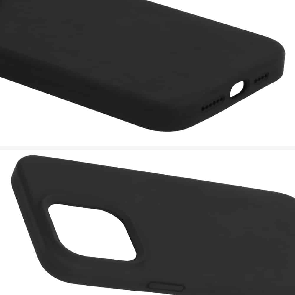 SILIKONOVÉ LITÉ POUZDRO PRO IPHONE 14 PRO ČERNÉ