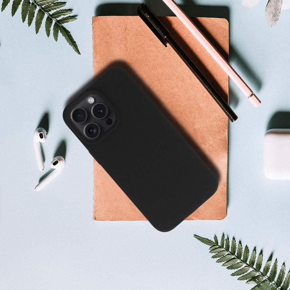 SILIKONOVÉ LITÉ POUZDRO PRO IPHONE 14 PRO ČERNÉ