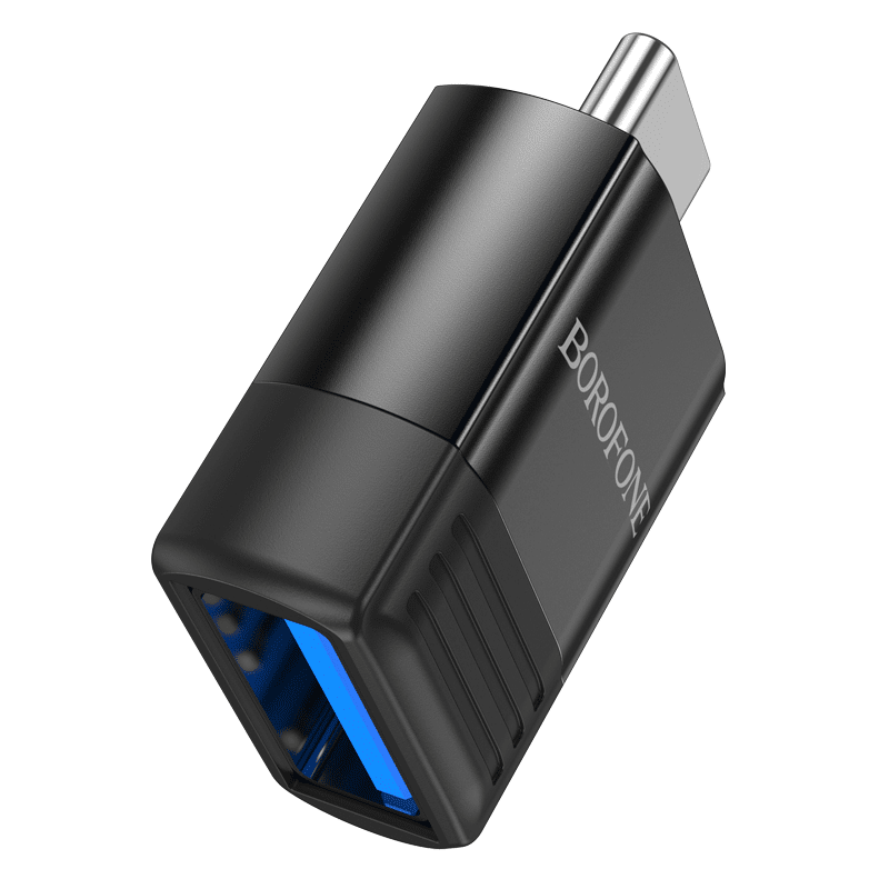 Borofone adaptér OTG BV18 - Type C na USB - černý