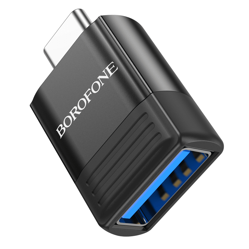 Borofone adaptér OTG BV18 - Type C na USB - černý