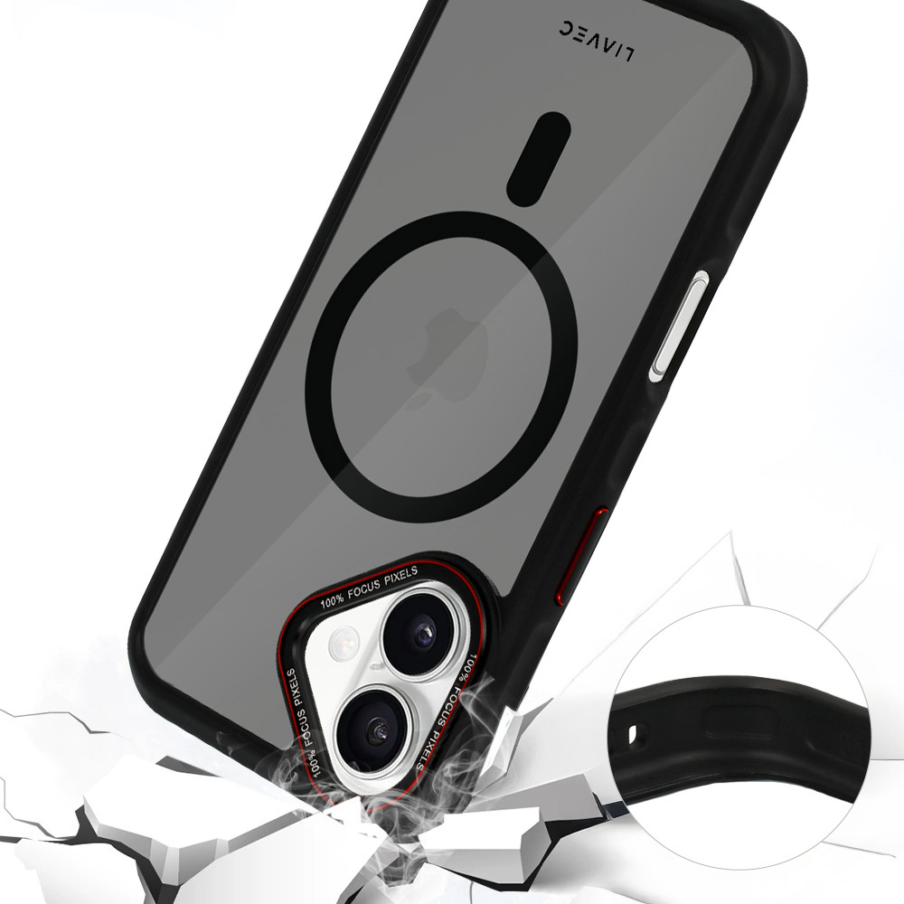 Kryt Liavec Hybrid Smoke Magsafe pro iPhone 16