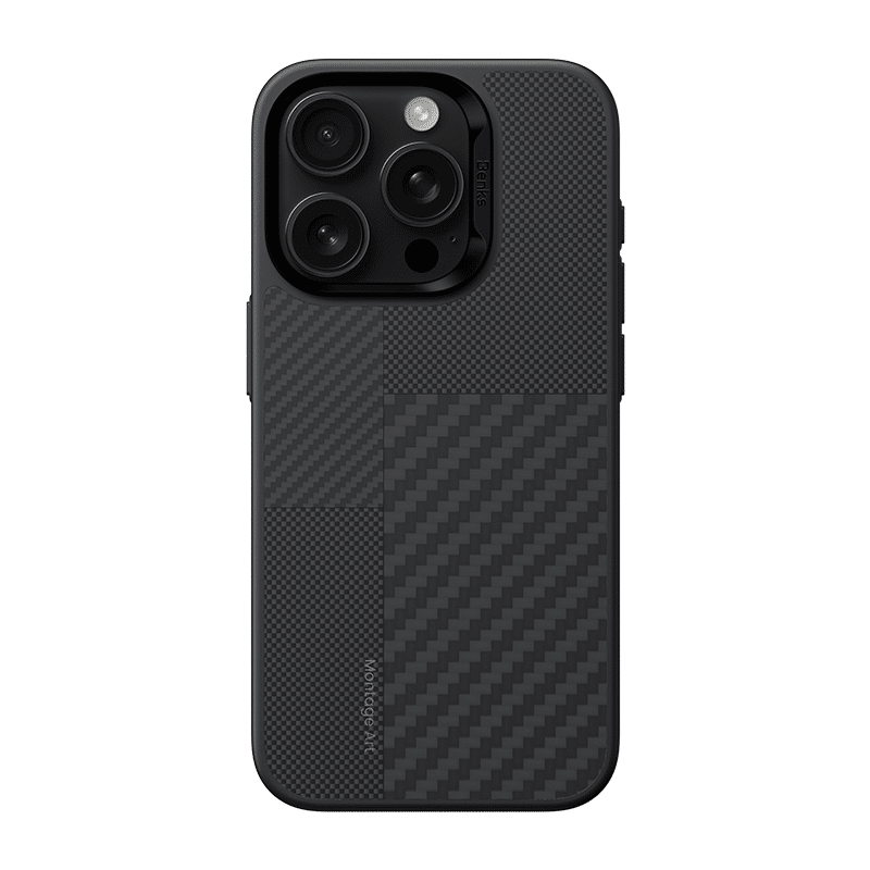 Benks Montage Magnetic Armor Pro Kevlar metalni okvir 600D Case za iPhone 16 Pro Max crna