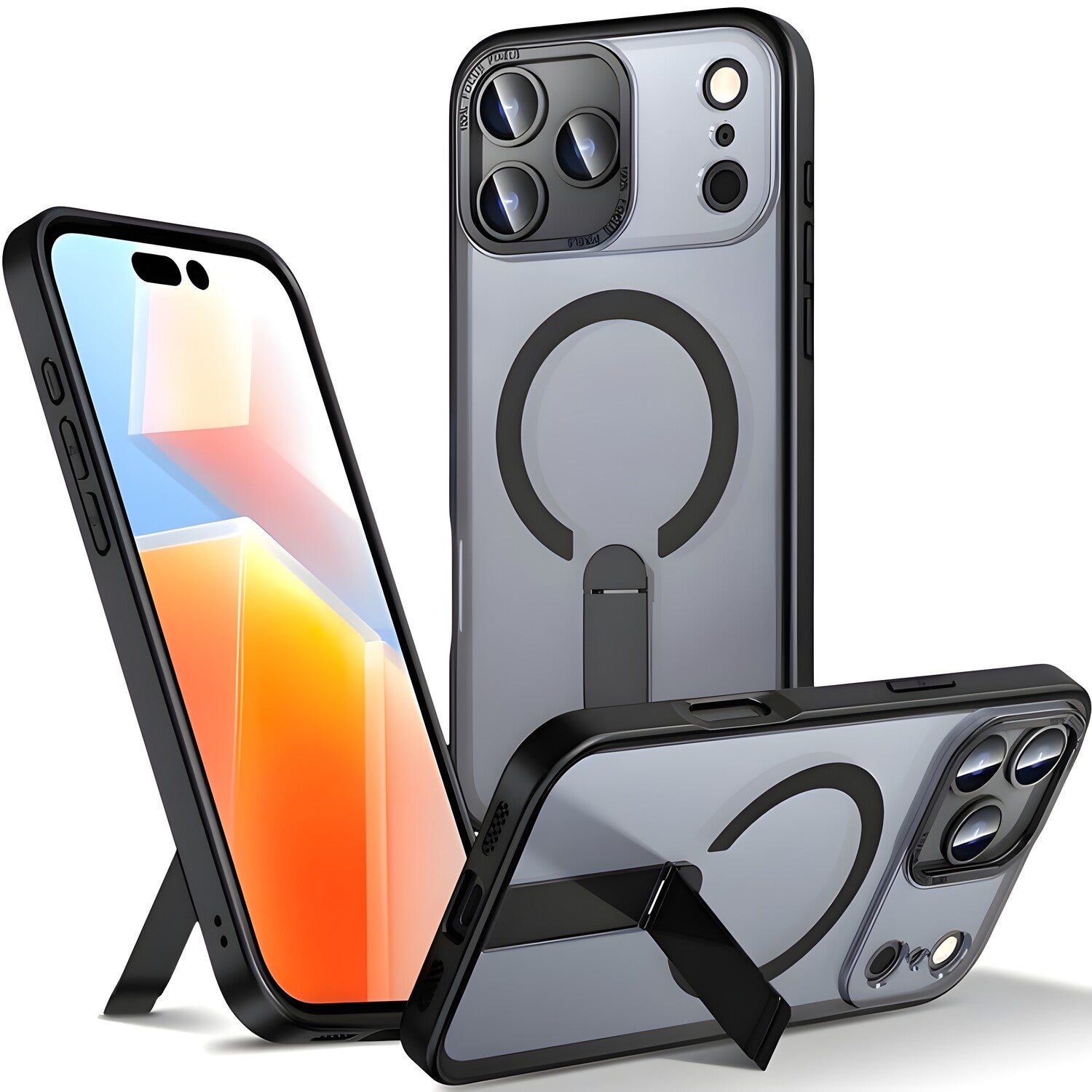 Zaštitna futrola Hybrid Armor X s MagSafe i postoljem za Samsung Galaxy S25 FE - Crna KP39677