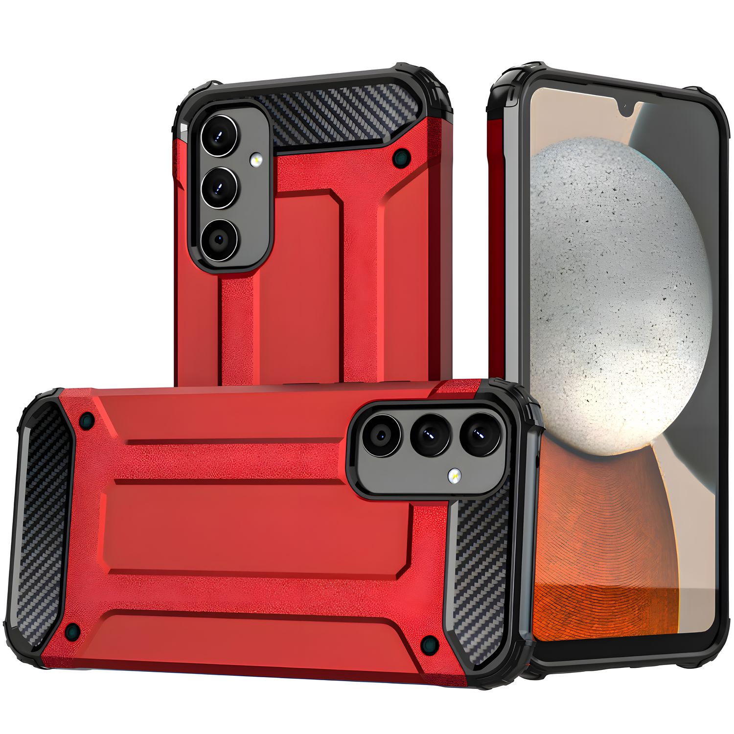 Futrola Hybrid Armor za Samsung Galaxy A23/Galaxy A23 5G - Crvena KP40569