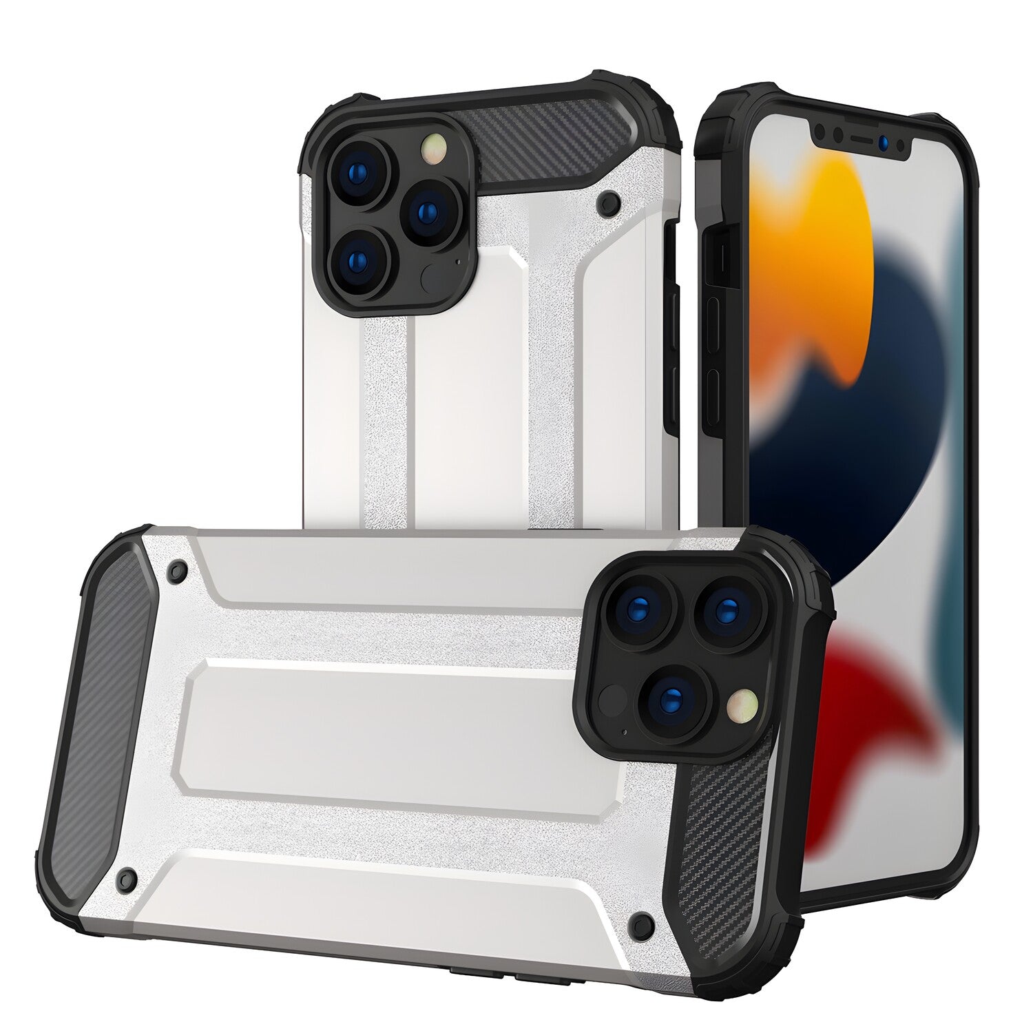Futrola Hybrid Armor za Xiaomi Redmi Note 11/Redmi Note 11S - Srebrna KP40576