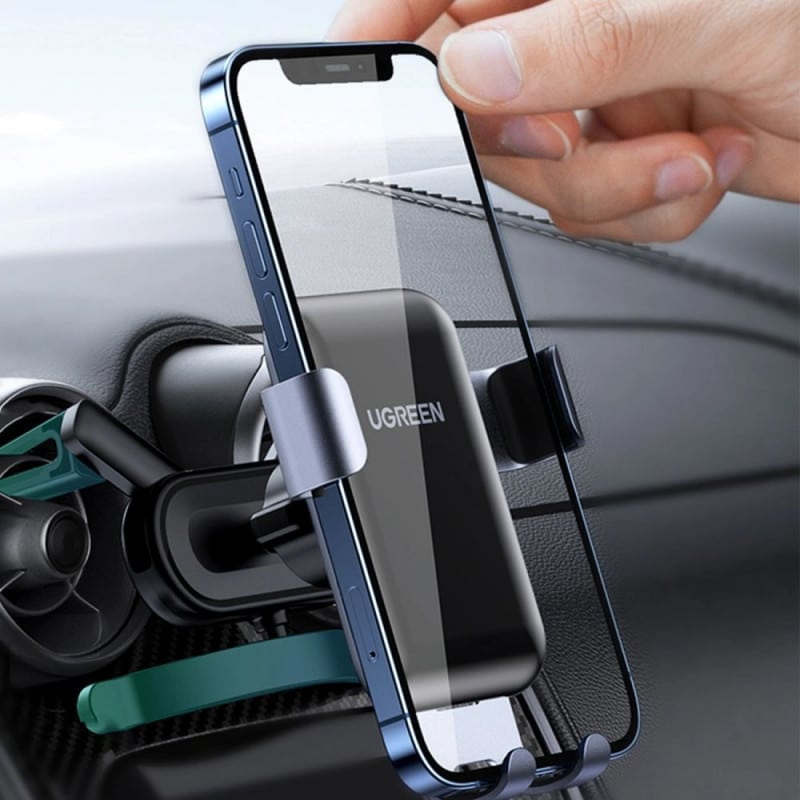 Ugreen - Gravitacijski držač za telefon za sve oblike ventilacijskih rešetki - sivi