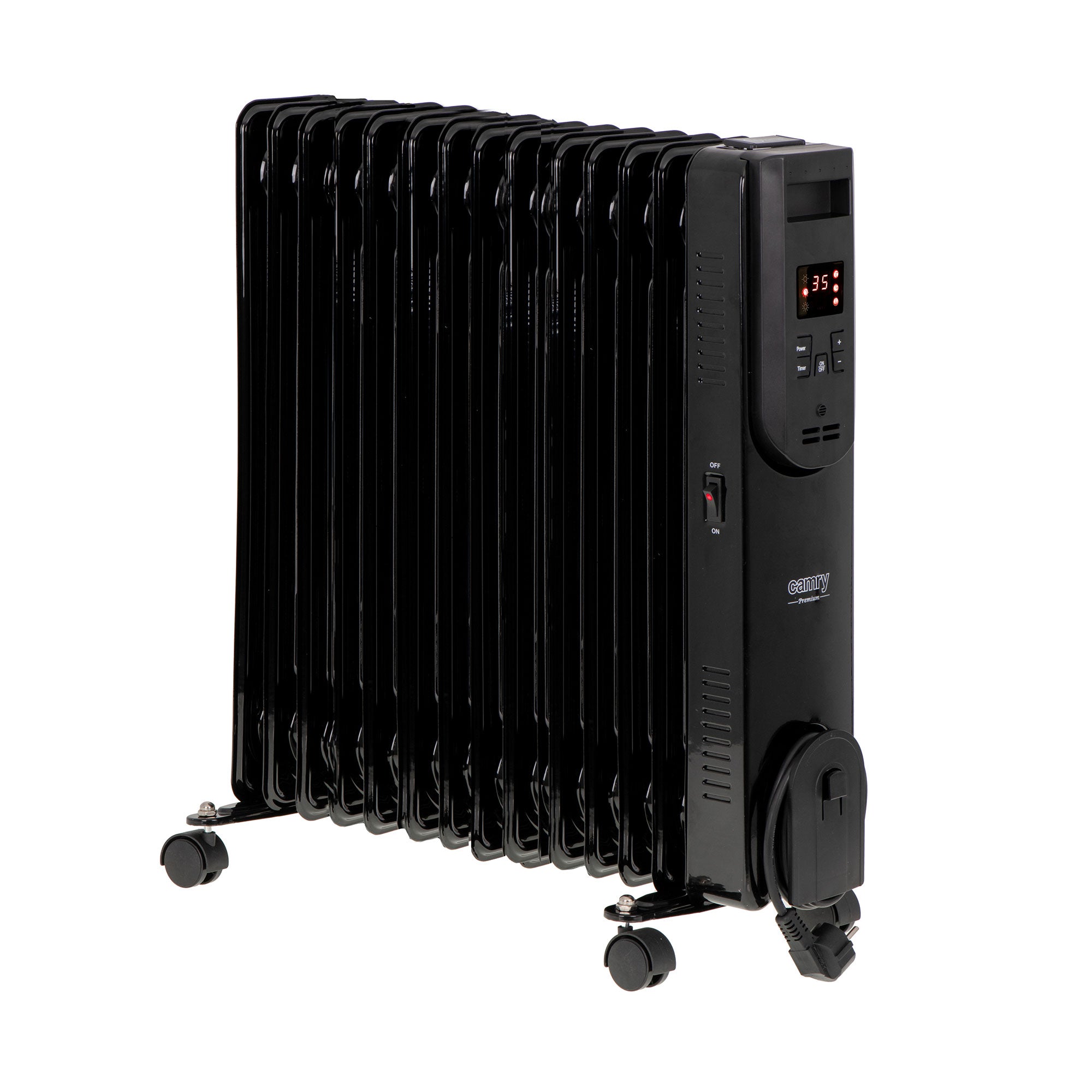 Uljni radijator, 15 rebara crni, CR 7820