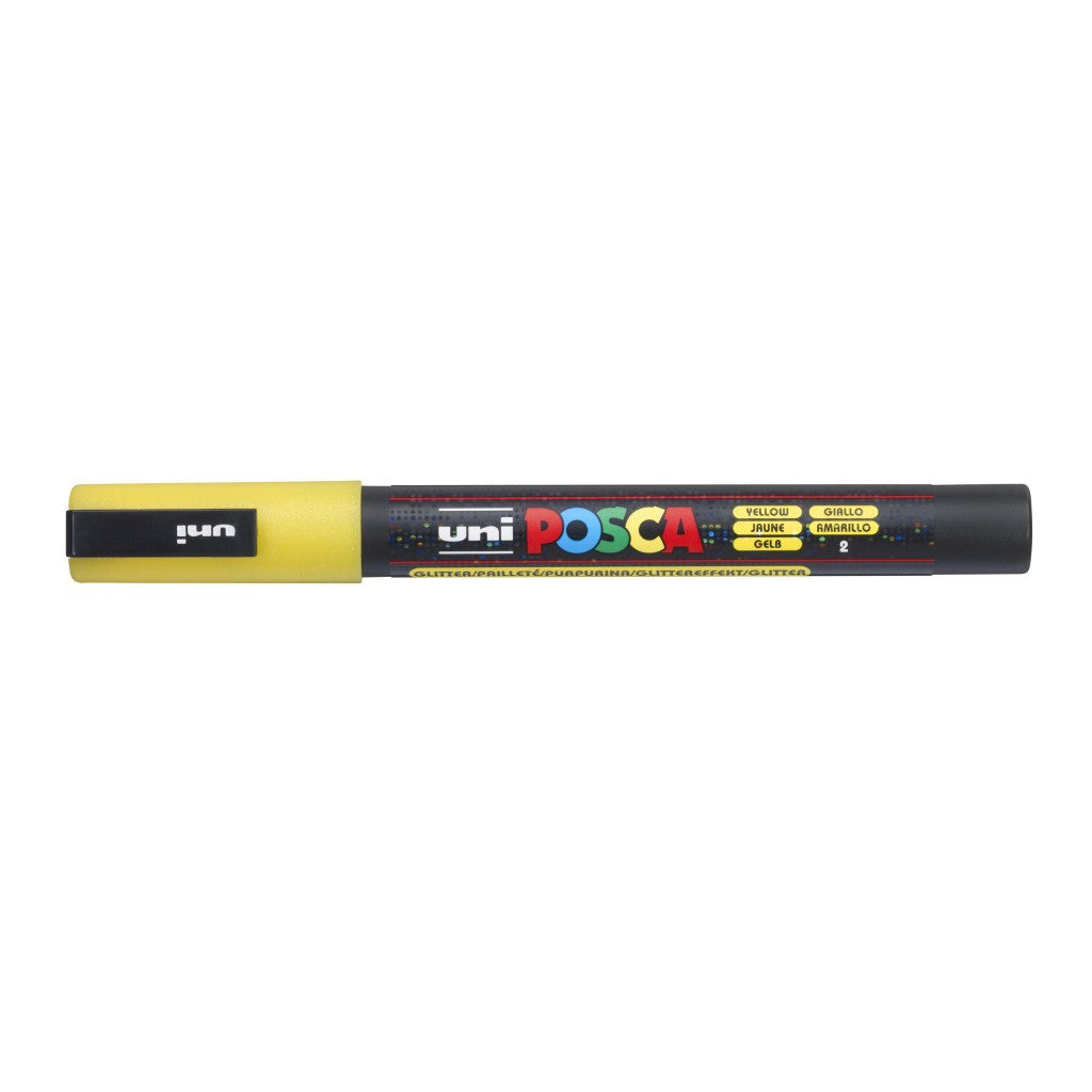 Marker Uni pc-3ml Posca bleščice rumeni
