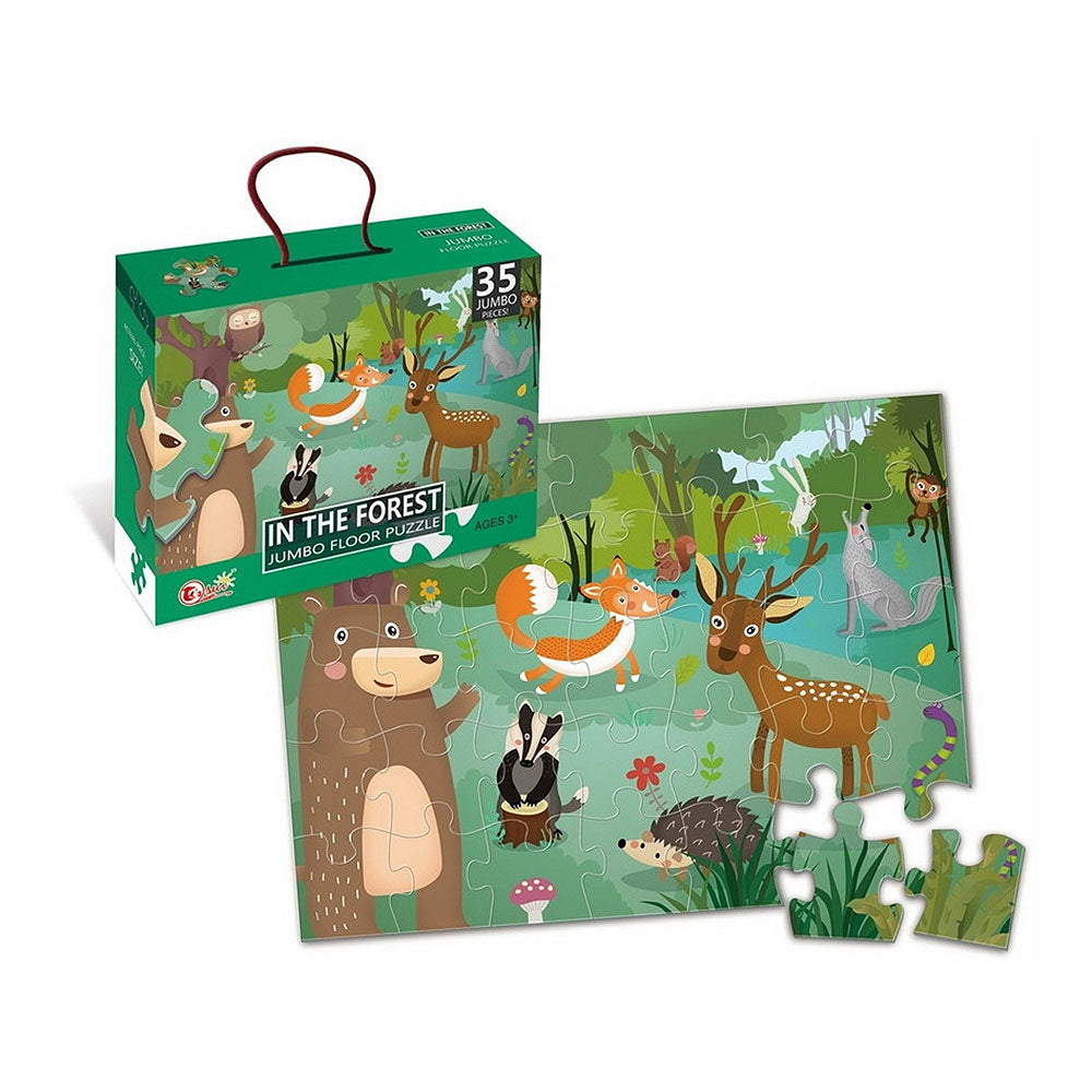 Puzzle velike podne na životinje, 35 komada Šumske životinje