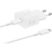 Zidni punjač Samsung 25 W 3 A 1 x USB-C s USB-C kabelom bijeli EP-T2510XWEGEU