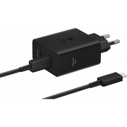 Zidni punjač Samsung 50W 3A 2 x USB-C s USB-C kabelom crni EP-T5020XBEGEU