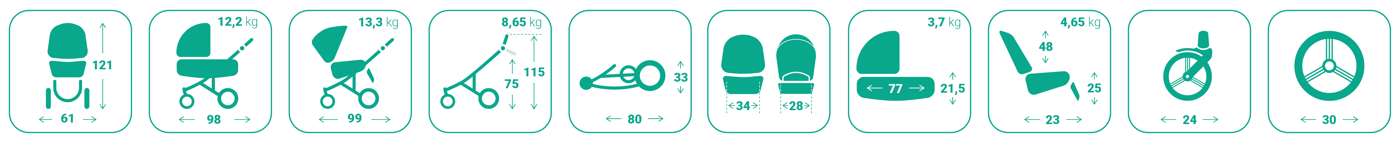 Dječja kolica Bebetto Pelpasso PRO 04/Cashmere 3u1 B