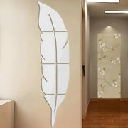 Ogledalne samoljepljive naljepnice za zid - Feather KP23948